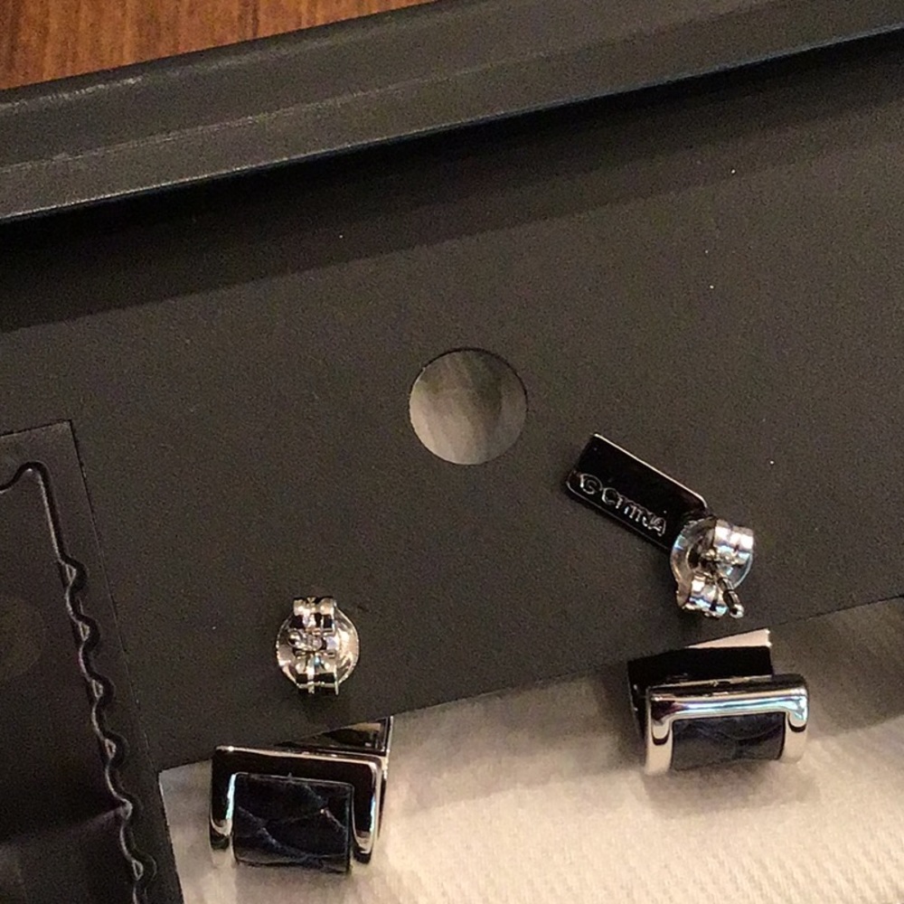 Coach Leather Huggie Earrings - Picture 3 of 3